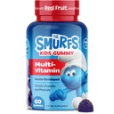 Smurfs Kids Multivitamin Gummies | ビタミン・ミネラル15個入りの子供向けマルチビタミングミー | 実フルーツで作製 | ドクター開発 | GMO・ノー・人工香料・色 | 60グミー