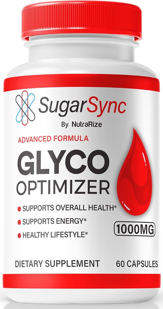 NutraRize Sugar Sync Glyco Optimizer Capsules, Official SugarSync Glyco Optimiser, Sugar Sync Joint Optimizer, Sugar Sync Gluco Cleanse Detox Formula, SugarSync Glycol Reviews (60 Capsules)