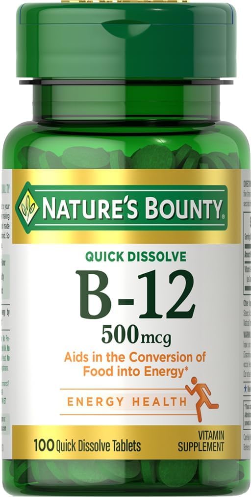 Nature's Bounty Vitamin B-12 500 Mcg、100 カウント