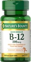 Nature's Bounty Vitamin B-12 500 Mcg、100 カウント