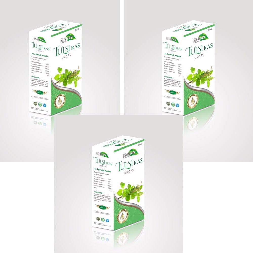 Metrey Tulsi Ras ドロップス パック 3 ( 3 * 30 ml)