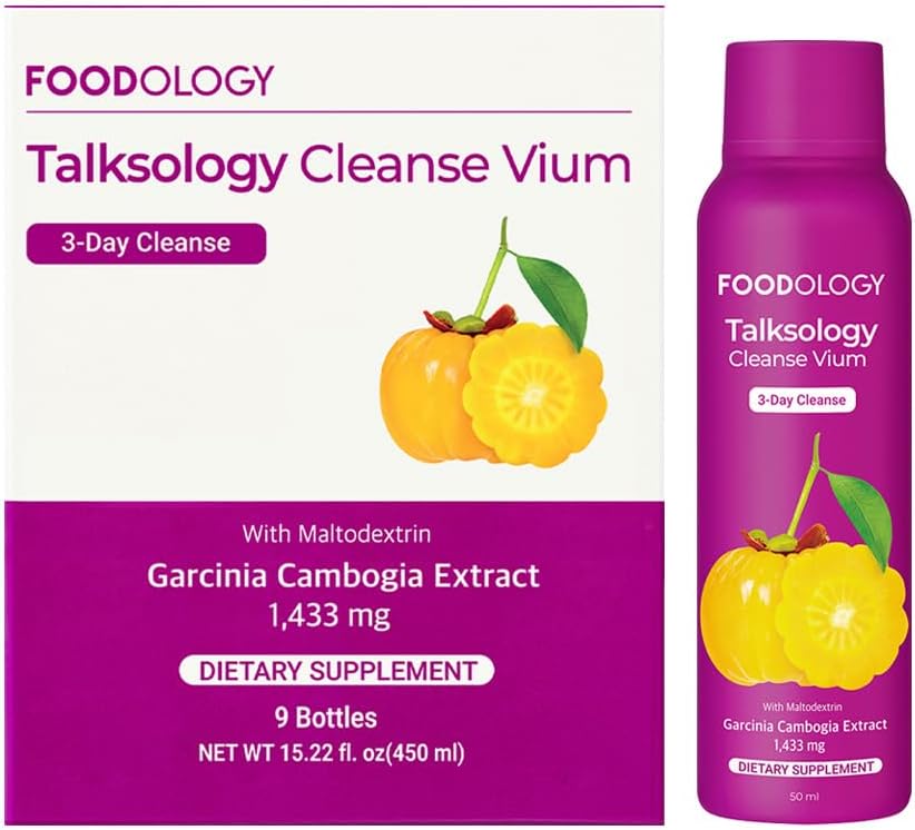 FOODOLOGY Talksology Cleanse Vium (3 Days) - Garcinia Cambogia Shots with Vitamin