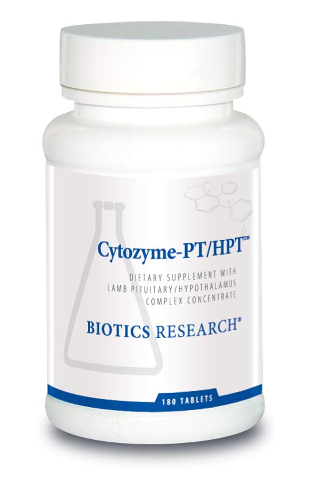 バイオティクス研究 Cytozyme PT HPTラムPituitary Hypothalamus Complex、Pituitary GlandとHypothalamus、Adrenal Health、Brain Boost 180錠のサポート機能
