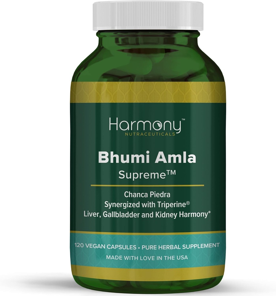 Bhumi Amla最高 - Chanca Piedra - Harmony Nutraceutical Highest Potency、最高のBioactive、肝臓、胆嚢および腎臓のための純粋な草の補足