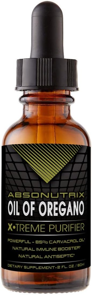 オレガノ43mgのAbsonutrixオイル、540のサービング、2 Ozのびん、高いBioavailability、85%のCarvacrolオイル、速い吸収、有効な原料、無給油、米国でなされる第三者テストされる、非GMO