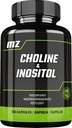 コリンとイノシトール1200 mg/サービング - 120カプセル - 2ヶ月の供給 - ダイエットサプリメントは、マインドクラリティとリラックスをサポート - MZ