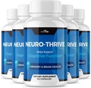 VIVE MD Neuro Thrive Brainサプリメント - 公式フォーミュラ - Neuro Thrive PQQQ、NeuroがGinkgo Biloba抽出物、シベリアGinsengエキス(5パック)と余分な強度のために繁栄