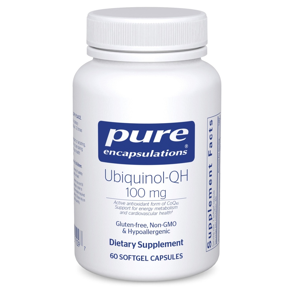 純粋なカプセル化Ubiquinol-QH - 100のmg CoQ10 -サポート エネルギー代謝及び中心の健康* - Coenzymeの酸化防止剤の補足-非GMO - 60のSoftgelのカプセル
