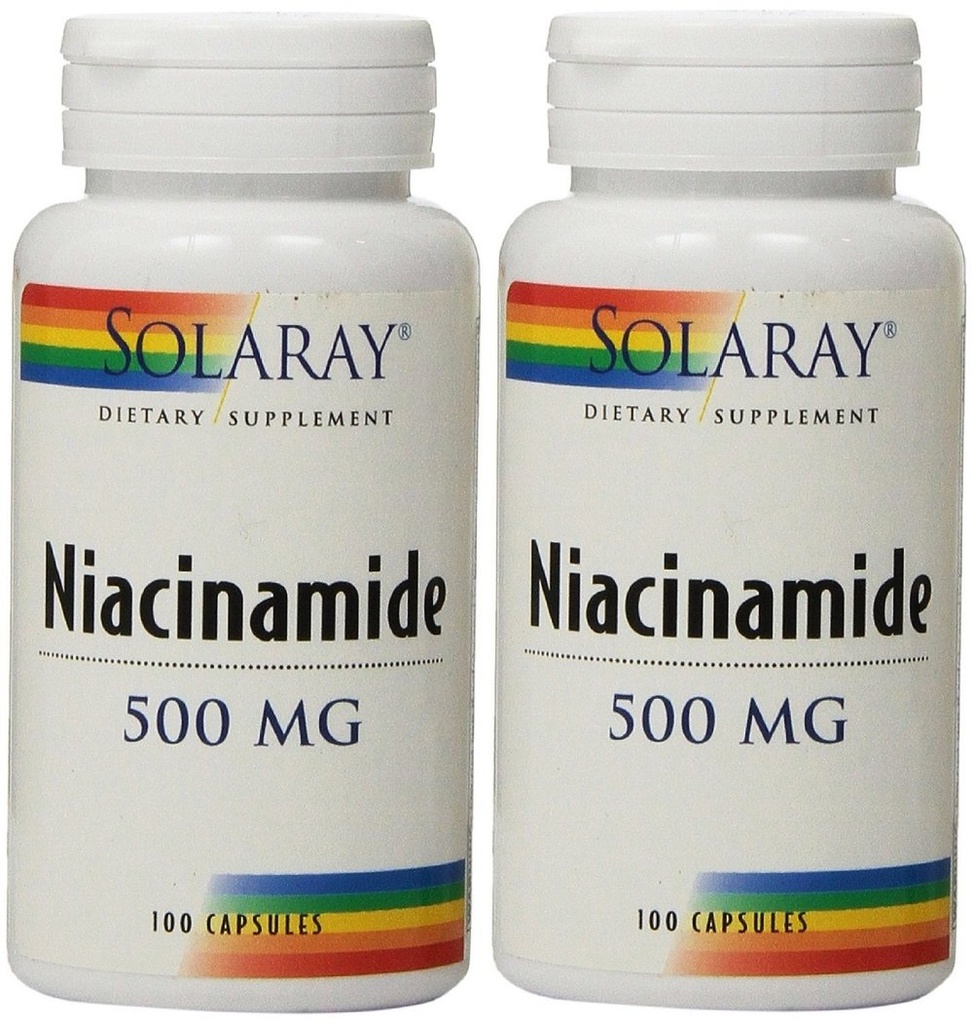 AEE Niacinamide 500mg Solaray 100 VegCapsの