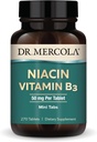Mercola NiacinビタミンB3、90サービング(270錠)、栄養補助食品、ミニタブ、エッセンシャルBビタミン、非GMO