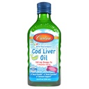 カールソン - キッドのタラ肝油、550 mg Omega-3s、ビタミンA&D3、ワイルドノルウェー、バブルガム、250 mL