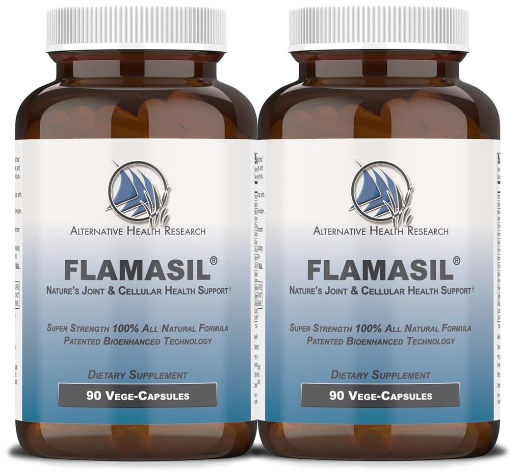 FlamasilTM(2パック)- ヘルシーな炎症反応のために* | マルチハーブ痛みリバイバー*とジョイントエイド | バイオエンハンステッドターメリック、ボスウェリア、レスベラトロール、その他 | 13イン1 スーパーフード抗酸化剤