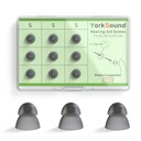 9つの補聴器のドーム、シリコーンのパワー・ドームの近いドームの耳の先端、補聴器の取り替えのドーム、Sureの適合のRIC RITEおよび開いた適合BTEの補聴器の補聴器、Smoky色、小さい