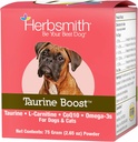 Herbsmith Taurine Boost - Cardiac and Heart Support for Dogs and Cats - Taurine Supplement for Dog and Cat Heart Health – with CoQ10, Taurine and L-Carnitine for Dogs - 75g