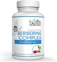 Milamiamor BerberineコンプレックスHCL 500mg - メロンフルーツとバナナリーフの特別なベルベリンサプリメント - 米国で作られた非GMO - 心臓、認知と消化管の健康 - 60カプセル
