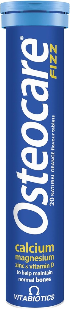 Vitabiotics Osteocare Fizz - Calcium、マグネシウムおよび亜鉛のEffervescentタブレット | 男性と女性のための骨の健康そして免除のMultivitaminの補足 - 20のタブレット