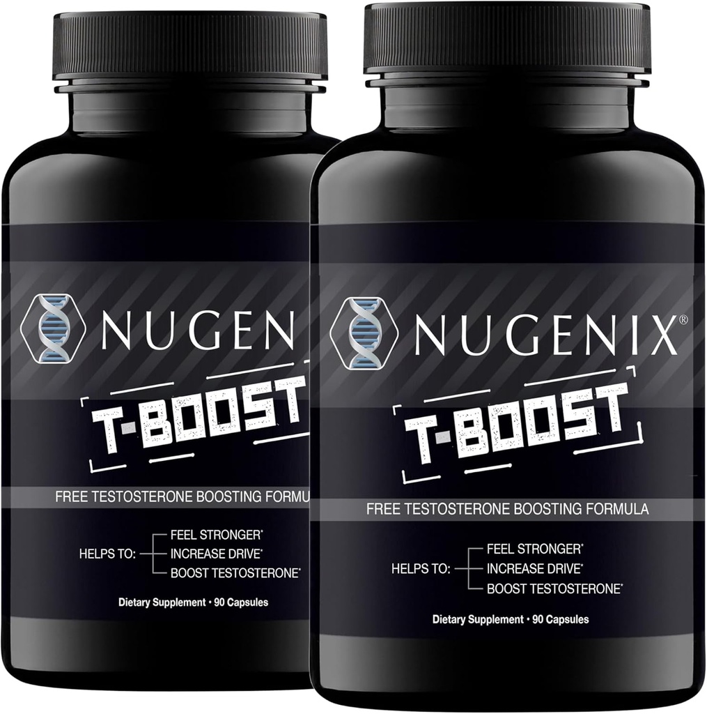 Nugenix Tブースト - 男性のための無料のテストステロンブースターサプリメント, 180 カウント
