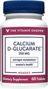 ビタミンのShoppe Calcium D-Glucarate 250MGのDetoxification (60のタブレット)によるエストロゲンのMetabolism及びホルモンのバランスを支える女性の健康のための自然な物質