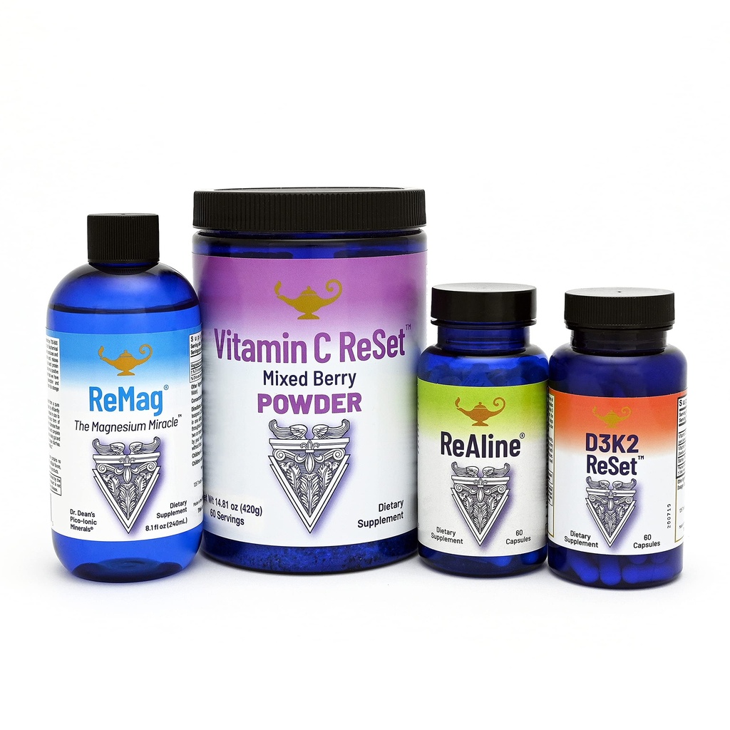 RnA ReSet - 長寿バンドル - ReMagマグネシウム、ビタミンC、ビタミンD、ReAlineビタミンB複合体