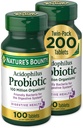 Nature's Bounty Acidophilus Probiotic, Daily Probiotic Supplement, Digestive Health, 200 Tablets, Twin Pack
