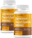 ビタミンEのtocotrienolsは1000mg -高い効力のLiposomalのtocotrienolのカプセル、95%のデルタ及び5% Gammaのtocotrienolsサポート皮、骨、酸化防止剤、120 Softgelsを補います