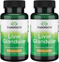 Swanson のレバーの Glandular 500 のミリグラム 60 のカプセル (2 のパック)