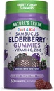 Nature's Truth Kids Elderberry Gummies | 50 カウント | 亜鉛とビタミンCで | ヴィーガン、非GMO&グルテンフリーサプリメント