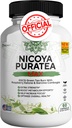Nicoya PuraTea Max Green Tea Extract & Green Coffee Bean for Metabolism Support, 自然エネルギーブースト, 酸化防止リッチサプリメント – 60カプセル