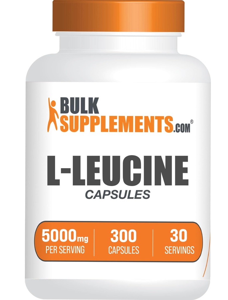 BulkSupplements.com L-ロイシンカプセル - ロイシンサプリメント、アミノ酸サプリメント - グルテンフリー、10カプセル/サービング(5000mg)、300カウント(パッケージ1)