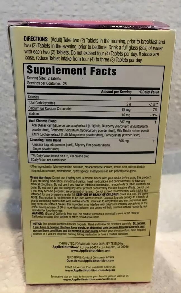 14日間のアサイベリークレンジング56カウントボトル(3)EW@GHTのパック