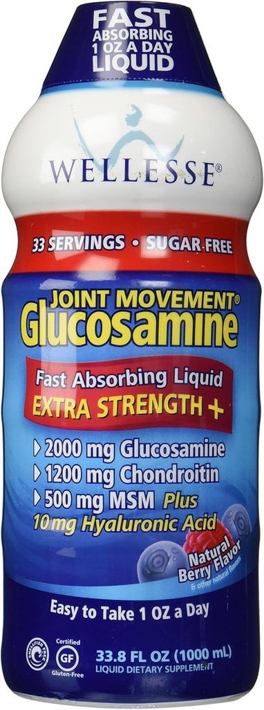 Wellesseのコンドロイチン及びMsm 33.8のflのoz (1000のml)の接合箇所の動きのグルコサミン