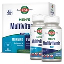 KALの人のMultivitamin AM/PM、酸化防止剤の補足、筋肉、免疫学、電解質のバランス、GMOなしで作られる全面的なウェルネス サポート、Vegan、30のサービング、120のタブレット