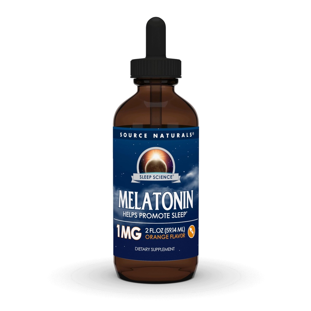 源のNaturals Melatonin* - 1つのmg、2の液体のoz