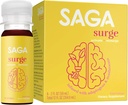 SAGA SURGE Organic Energy Shots | パフォーマンスドリンク | エルバ メイト & アルファ GPC サプリメント with CoQ10、ターメリック&マッシュルーム | プレワークアウト ブースト ドリンク フォー フォーカス、持久力&パフォーマンス | 2oz ピーチ マンゴー