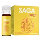 SAGA SURGE Organic Energy Shots | パフォーマンスドリンク | エルバ メイト & アルファ GPC サプリメント with CoQ10、ターメリック&マッシュルーム | プレワークアウト ブースト ドリンク フォー フォーカス、持久力&パフォーマンス | 2oz ピーチ マンゴー