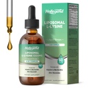 Liposomal L-lysine 1000MGの液体の低下、ビタミンC、B6、D3、B12及び亜鉛グルコネート、皮及び唇の健康、免疫及びコラーゲンの生産サポート、レモン味、2つのflのozのためのLesineの補足