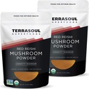 Terrasoul Superfoods オーガニックリシマッシュルームパウダー(4:1エキス)、11オズ(2パック) - 免疫ブースト | コーヒーエンハンサー | 深夜
