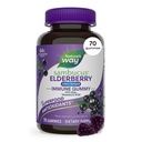 Nature's Way Sambucus Zero Sugar Immune Gummies、Daily Immune Support*、Black Elderberry Extract、ビタミンC、ビタミンD3、亜鉛、砂糖無料、砂糖アルコールフリー、植物ベースの甘味料、70ガミー