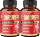 2 Packs 60 Counts 4 Months - D-Mannose Capsules - Natural Urinary Tract Health & Immune Support - 7in1 with Cranberry, Dandelion, Hibiscus & More