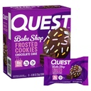 Quest Nutrition Frosted Protein Cookie、チョコレートケーキ、<1g Sugar、5g Protein、1g Net Carbs、グルテンフリー、8クッキー