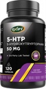 酸化物 5-HTP 5-Hydroxytryptophan 50 mg | 120 カプセル | グルテンフリー、非GMO | 米国製サプリメント