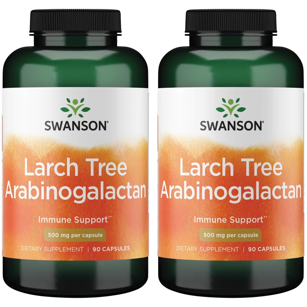 Swanson Larchの木アラブノギャラファン500mg 90キャップ(2パック)