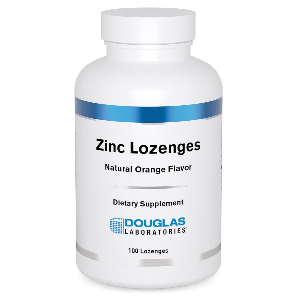 ダグラス研究所 亜鉛ろうぜんげん | 免疫機能支援 | 100 Lozenges | 天然オレンジ味