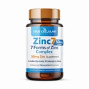 亜鉛7:7-in-1亜鉛コンプレックス50mg - 免疫防御の最大吸収、ディープスリープ&オールデイエネルギー | ホルモンバランス、メンタルフォーカス&代謝サポート | 60 ビーガンカプセル