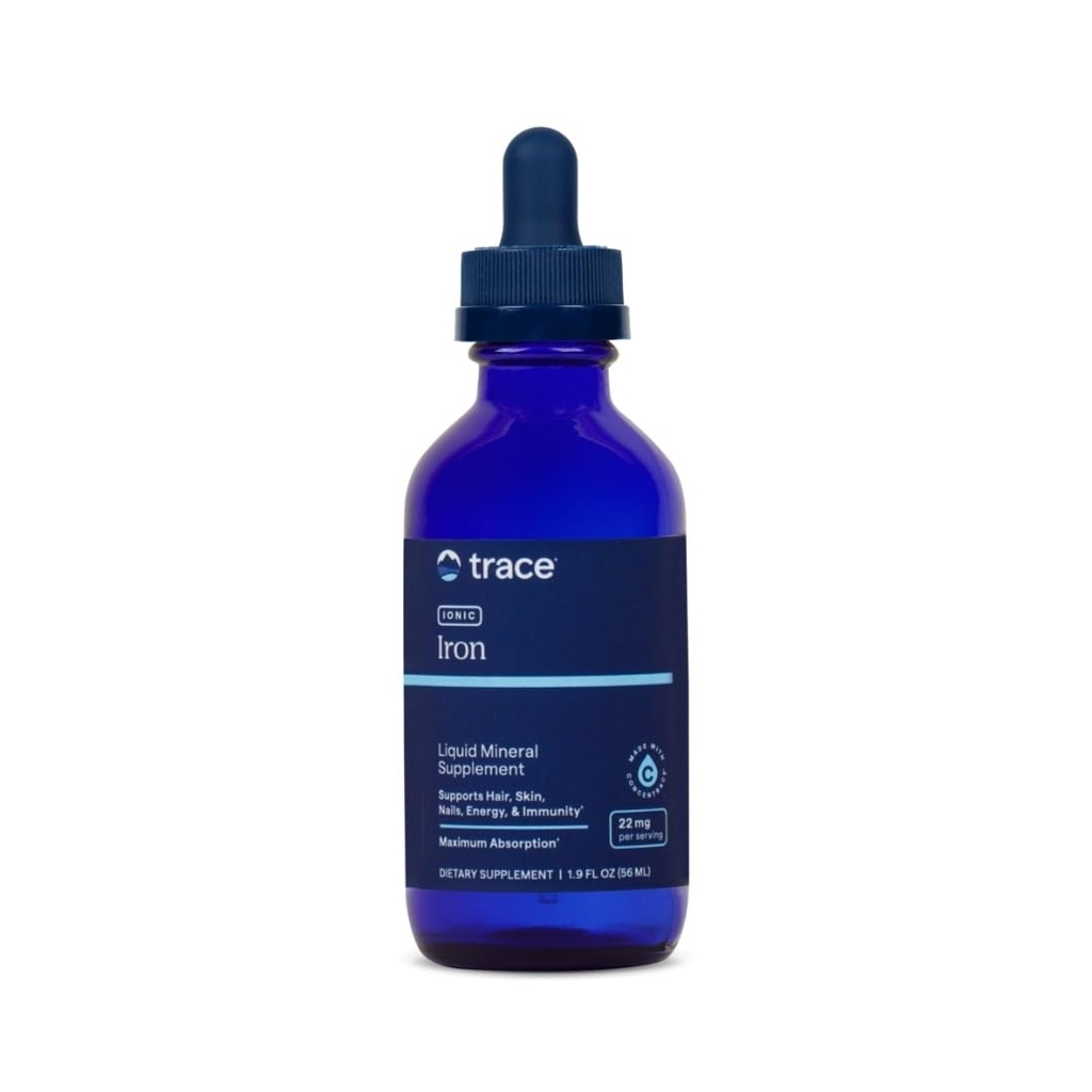 Trace Minerals Ionic Iron 22 mg - 免疫システム健康とエネルギーをサポートする栄養補助食品 - フェラス硫酸塩と液体イオントレースミネラルサプリメント - 1.9 fl oz(約 46 人前)