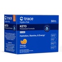 Trace Minerals Hydro Pak Keto - 電解液補充ドリンクミックス - 1000 mgのカリウムプラス 70 エネルギー、スタミナ、および水分補給をサポート - オレンジ風味 - 30 サービング