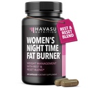 女性のためのナイトタイム脂肪バーナー - 減量のための食欲抑制剤 - 60カウント - 睡眠サポートのためのメラトニンとハーブ代謝ブースター - ビーガン、非GMOカプセル - 2ヶ月の供給