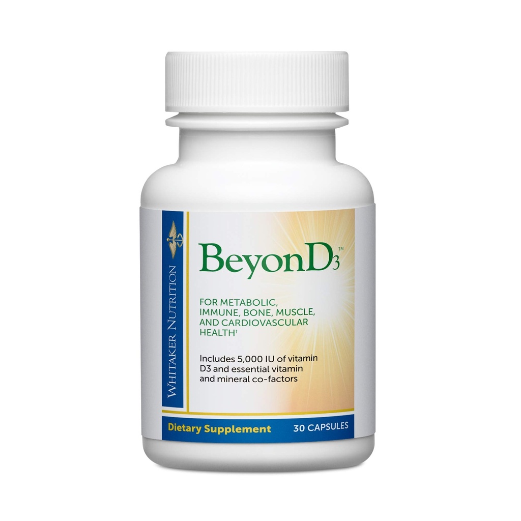 Dr. Whitaker's BeyonD3 - ビタミンD3サプリメント5,000 IUプラスボロン、ビタミンK2、マグネシウム&亜鉛 - 免疫健康、カルシウム代謝および骨のミネラル化(30カプセル)をサポート