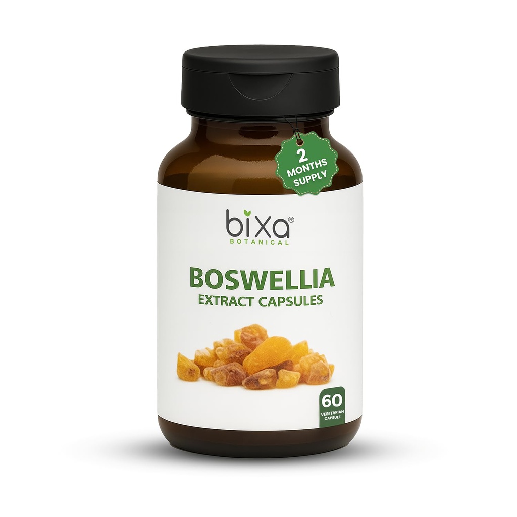 bixa BOTANICAL Boswellia Serrata Extract 純粋なプレミアム品質 65% ボスウェリン酸 | Ayurvedic ナチュラルハーブサプリメント | (450 Mg 60 Veg Capsule)