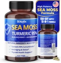 Sotalix Sea Mosss カプセル with Ashwagandha, Burdock Root, Bladderwrack, Turmeric - 強力な自然免疫ブースター - アメリカメイド (150 カウント)